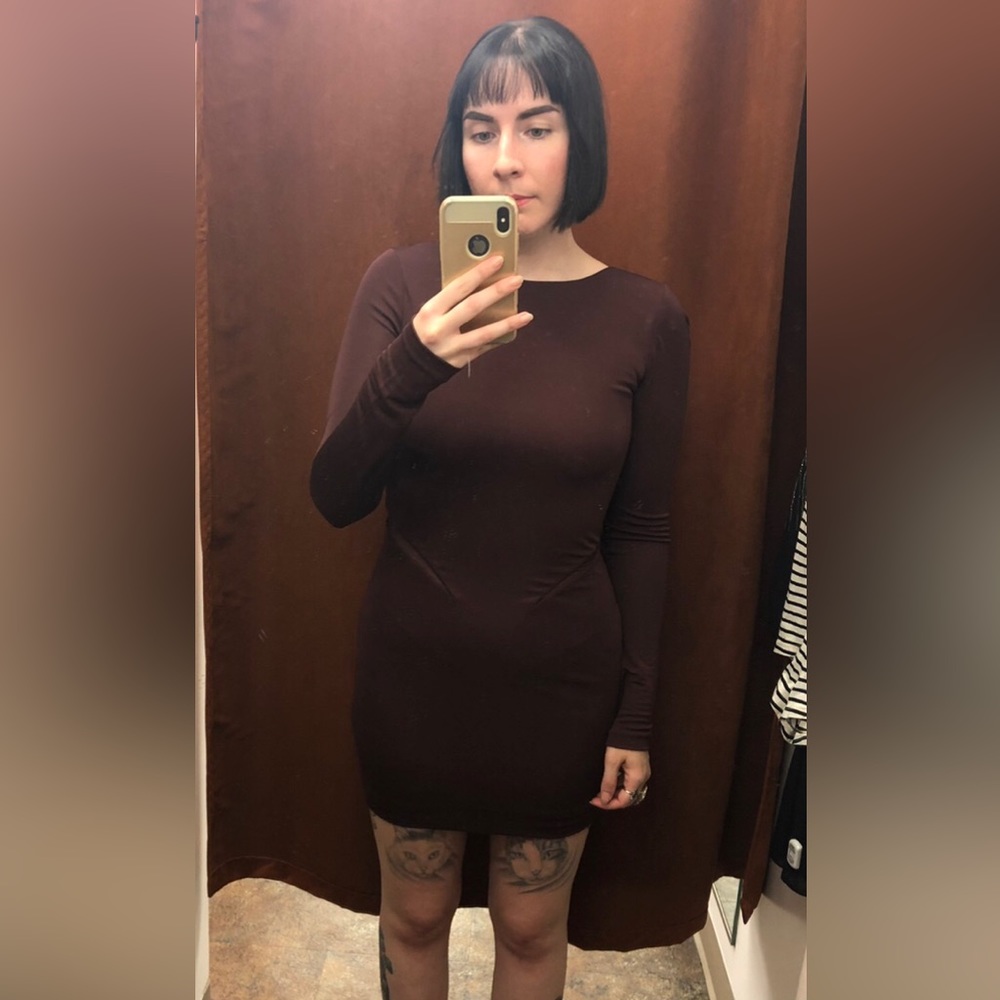 T by Alexander Wang Mesh Insert Minidress